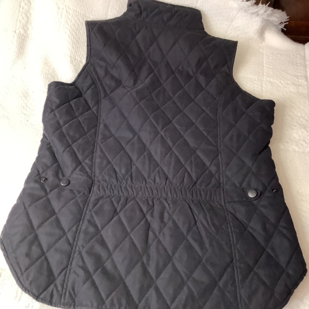 EUC Outback Trading Company black quilted vest s/m western - Picture 8 of 15